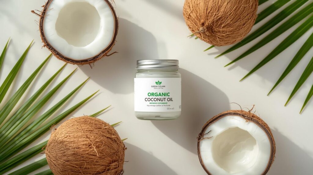 ๐ From Dark to Dazzling: Natural Remedies and Lip Care Finds for Brighter Lips coconut oil in flat lays