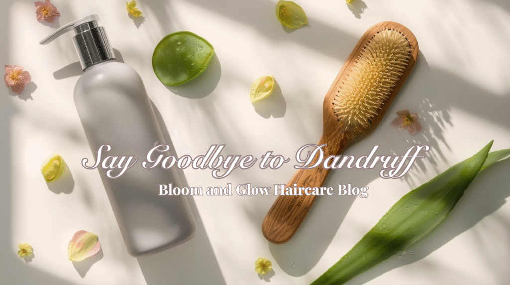 🌸 Say Goodbye to Dandruff cursive