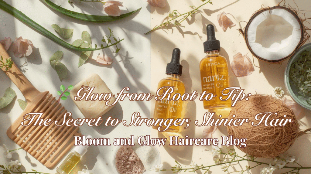 🌿 glow from root to tip the secret to stronger, shinier hair